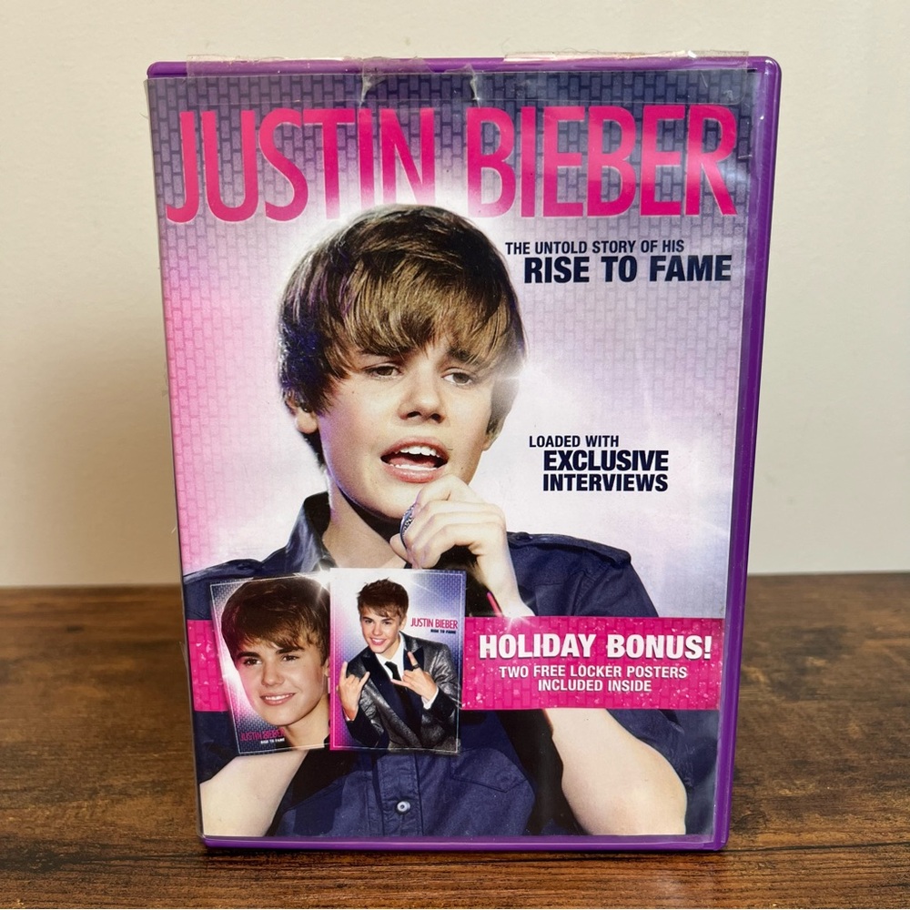 🎥10 for $15🍿 Justin Bieber Rise to Fame DVD